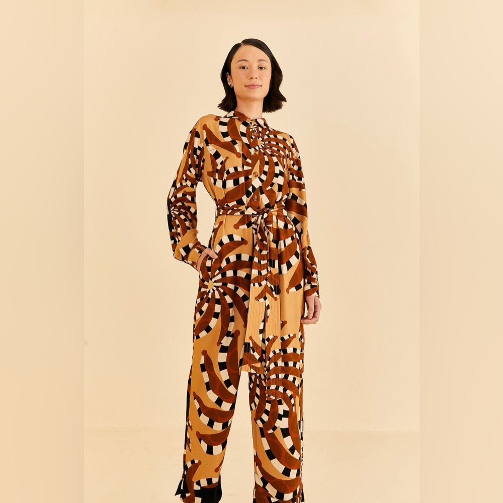 FARM RIO Tropical Mixed Banana Jumpsuit | L